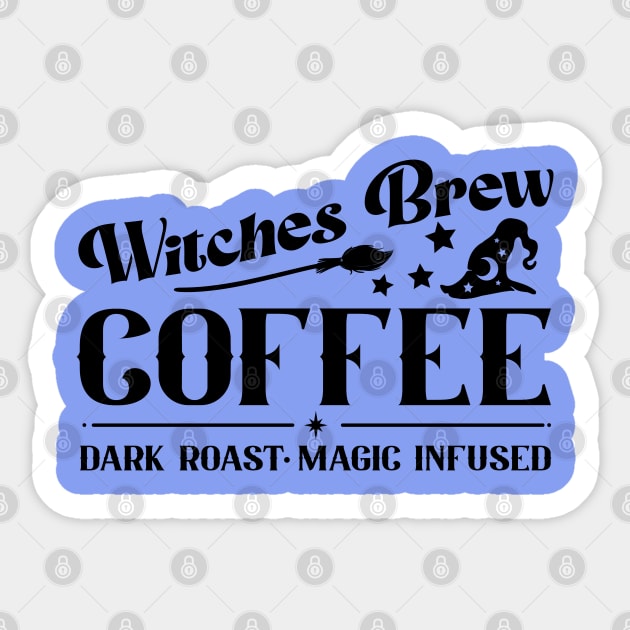 Witches Brew Coffee Sticker by Happii Pink